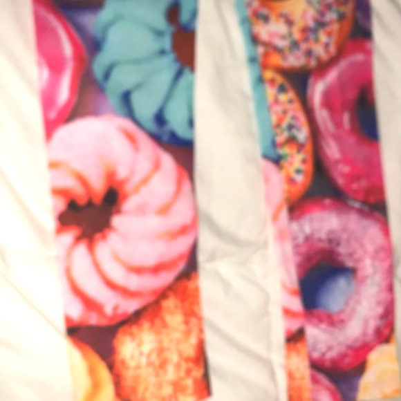 Luv donuts?Sugar High brand pants leggings Christmas candyLand womens size small - Picture 6 of 9